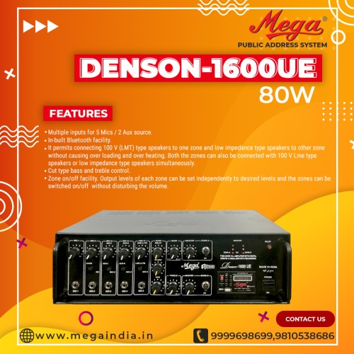 Denson1600ue High power mixer Amplifier